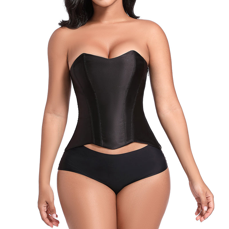 Side-Zip Fashion Corset Top LA-1380