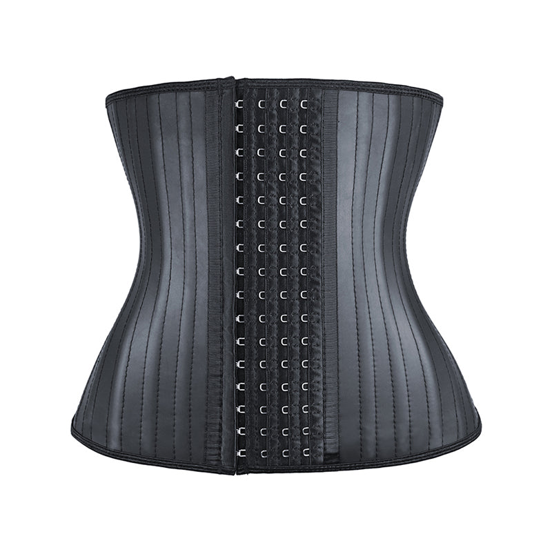 Black Four Row Hooks 25 Steel Bone Latex Waist Trainer LA-6000