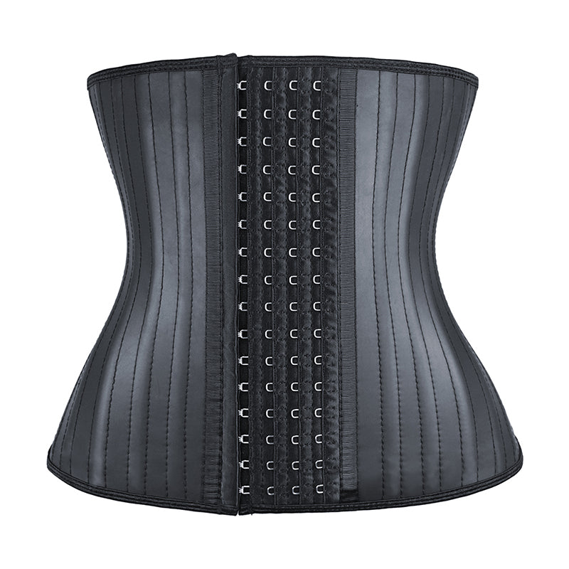 Black Four Row Hooks 25 Steel Bone Latex Waist Trainer LA-6000